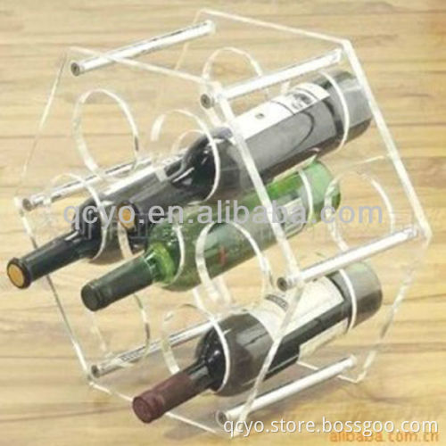 QCY-Z-J019 attractive and high quality wine bottle display shelf